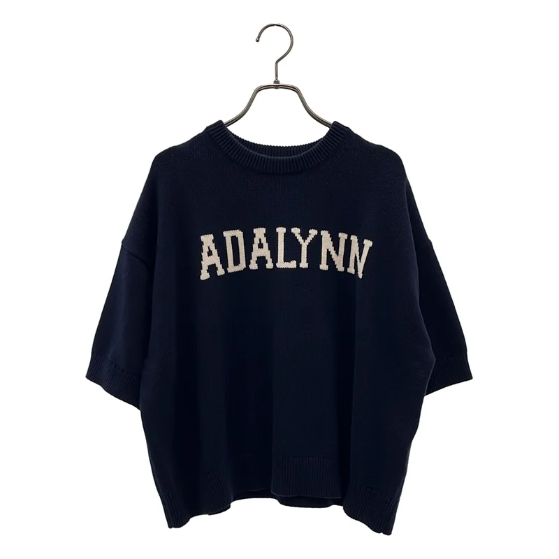 JOURNAL STANDARD / ジャーナルスタンダード | 2025AW | カシミヤ混 ロゴ ハーフスリーブニット |