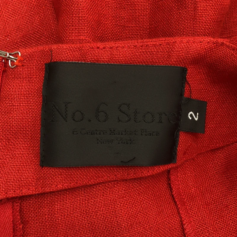 None / | No.6 Store / ナンバーシックスストア リネン バックスリット ワンピース | 2 | レディース
