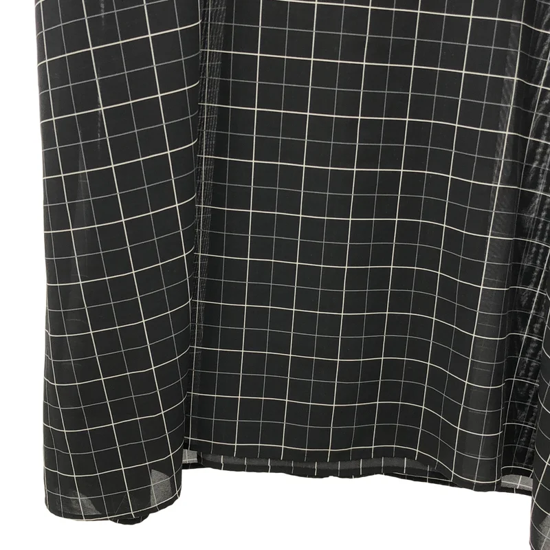 THE RERACS / ザリラクス | ビブフロント チェック ロングシャツ ワンピース | 36 | レディース