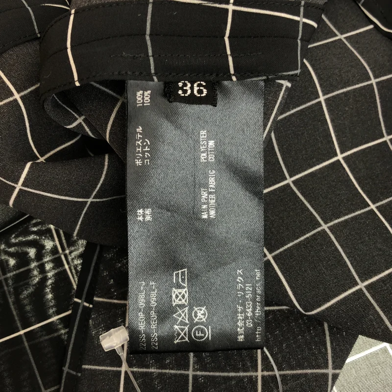 THE RERACS / ザリラクス | ビブフロント チェック ロングシャツ ワンピース | 36 | レディース