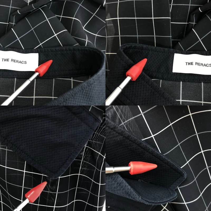 THE RERACS / ザリラクス | ビブフロント チェック ロングシャツ ワンピース | 36 | レディース