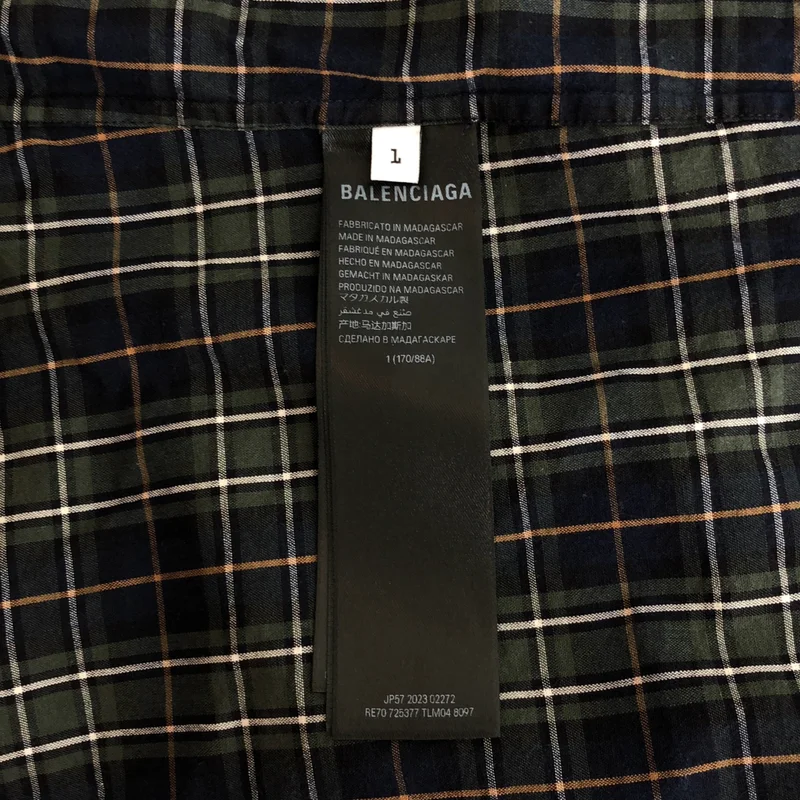 BALENCIAGA / バレンシアガ | Back Logo Oversized B.D Shirt シャツ | L | メンズ