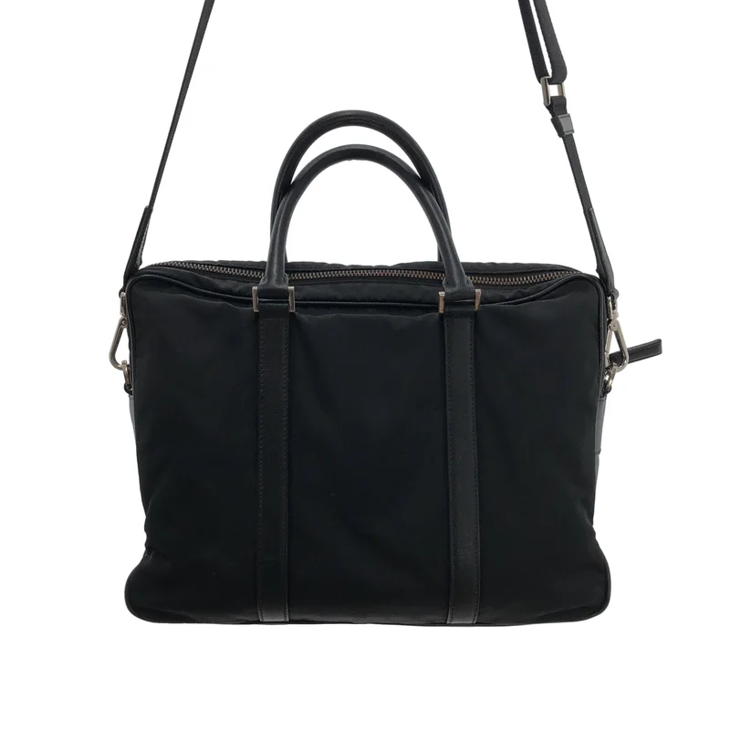 PRADA / プラダ | サフィアーノ トライアングルロゴ ビジネス 2way ショルダーバッグ  / 2VE871 |