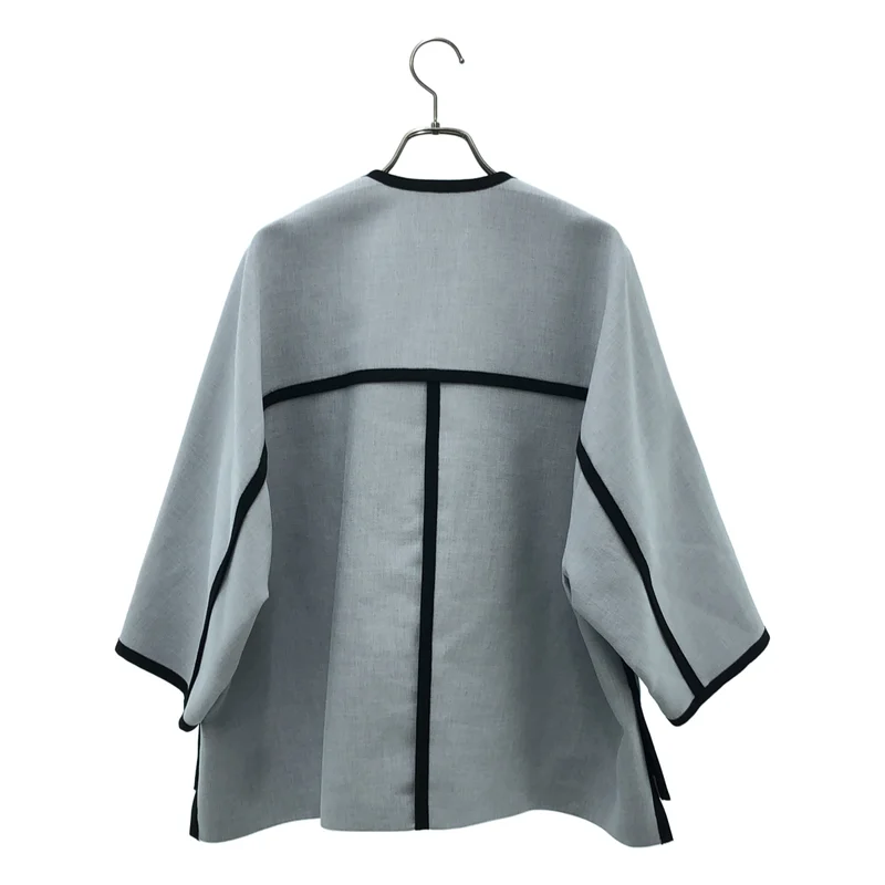 美品✨アドーア ギマボンディングパイピングジャケット 36 ADORE / アドーア | 2022SS | ギマボンディング パイピングジャケット