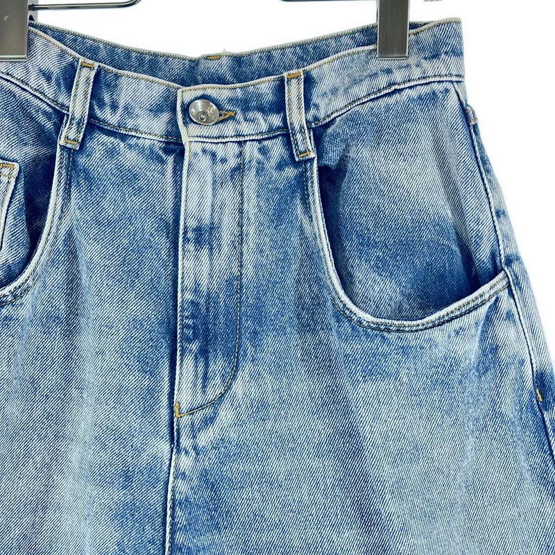 Maison Margiela / メゾンマルジェラ | 2021SS | PANTS 5 POCKETS スラッシュ ディティール デニム パンツ | 40 | レディース