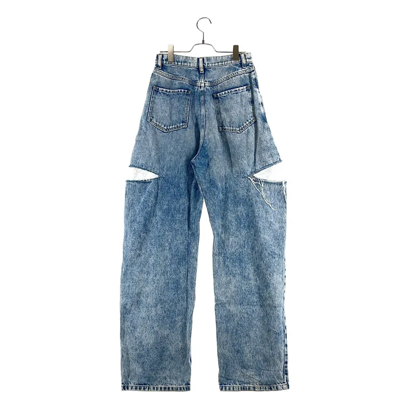 Maison Margiela / メゾンマルジェラ | 2021SS | PANTS 5 POCKETS スラッシュ ディティール デニム パンツ | 40 | レディース