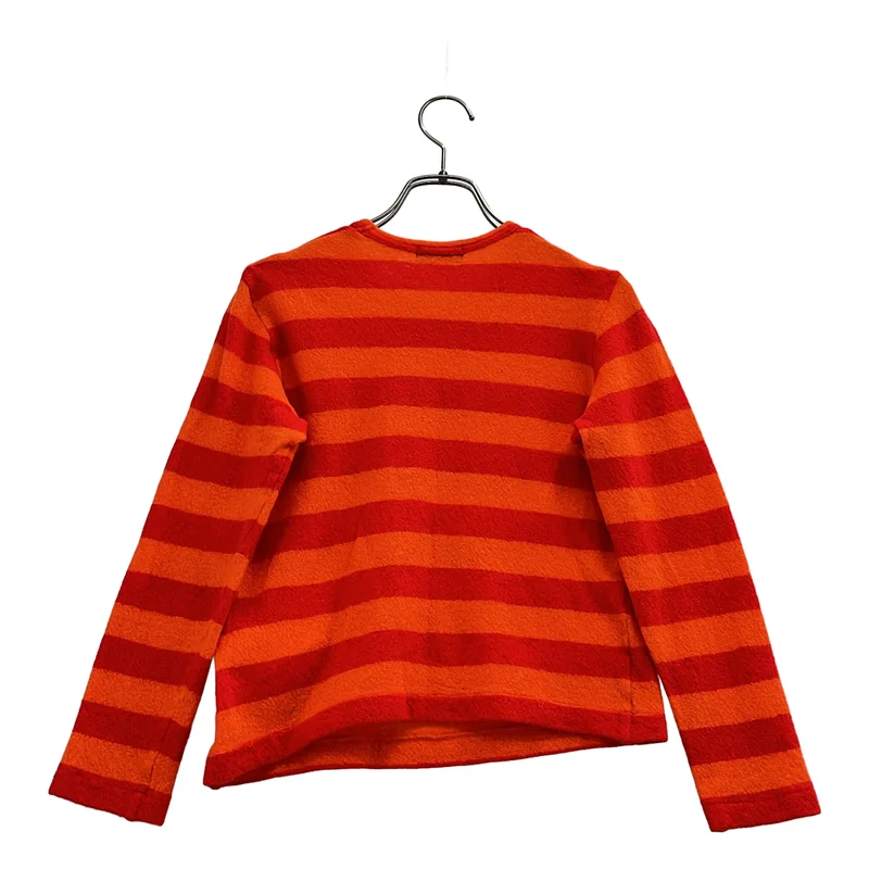 tricot COMME des GARCONS / トリココムデギャルソン | 2002AW | ウール ボーダー ロゴプリント ロングスリーブTシャツ |