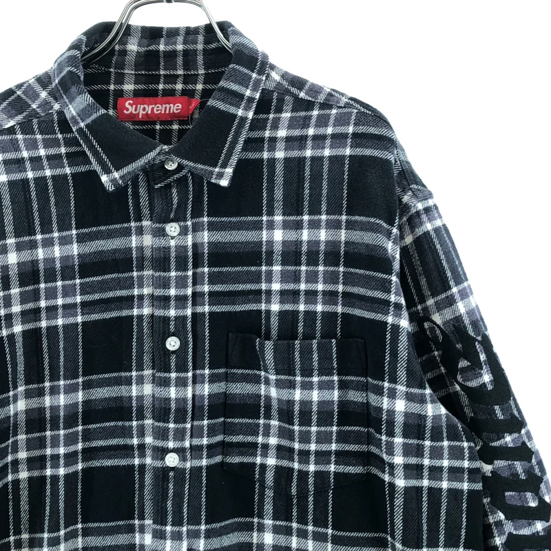SUPREME / シュプリーム | 2025SS | コットン チェック ロゴ刺しゅう ネルシャツ | M | メンズ