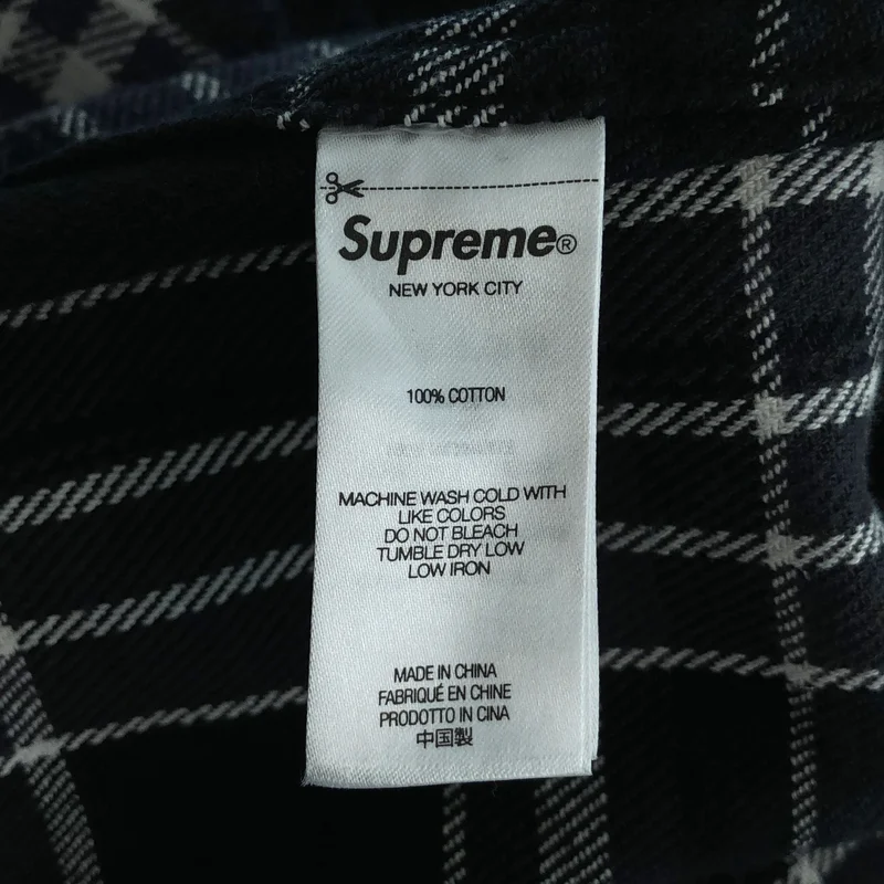 SUPREME / シュプリーム | 2025SS | コットン チェック ロゴ刺しゅう ネルシャツ | M | メンズ