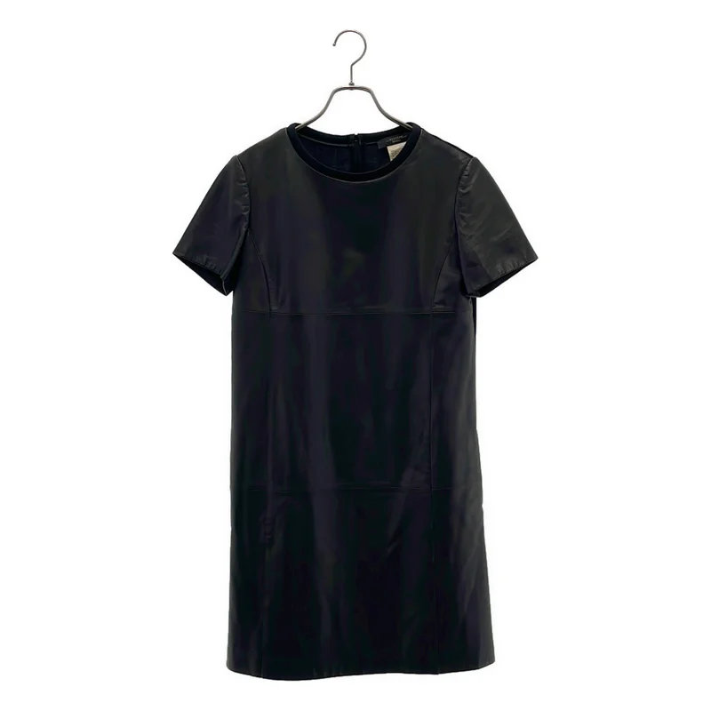 WEEKEND MAX MARA / ウィークエンドマックスマーラ | 羊革 ラムレザー バックジップ ワンピース / 裏地付き | 42 | レディース