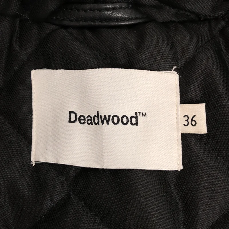 DEADWOOD / デッドウッド | エコレザー フーデッドコート | 36 | レディース