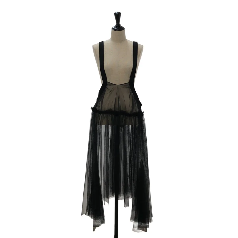 FETICO / フェティコ | 2023AW | TULLE PINAFORE DRESS / チュール ピナフォア ワンピース | 1 | レディース