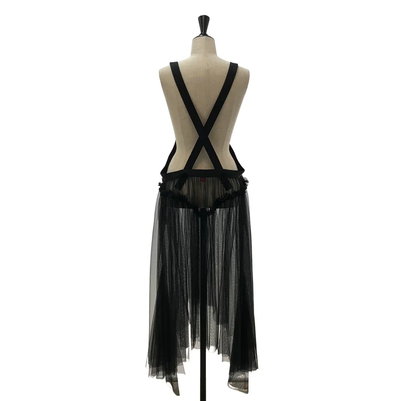FETICO / フェティコ | 2023AW | TULLE PINAFORE DRESS / チュール ピナフォア ワンピース | 1 | レディース