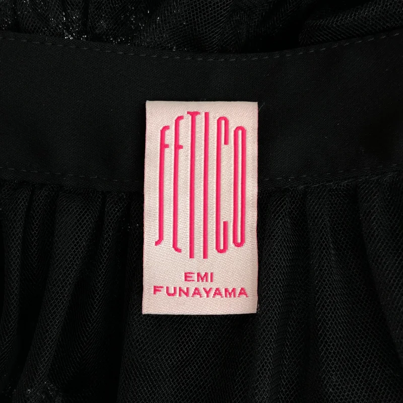 FETICO / フェティコ | 2023AW | TULLE PINAFORE DRESS / チュール ピナフォア ワンピース | 1 | レディース