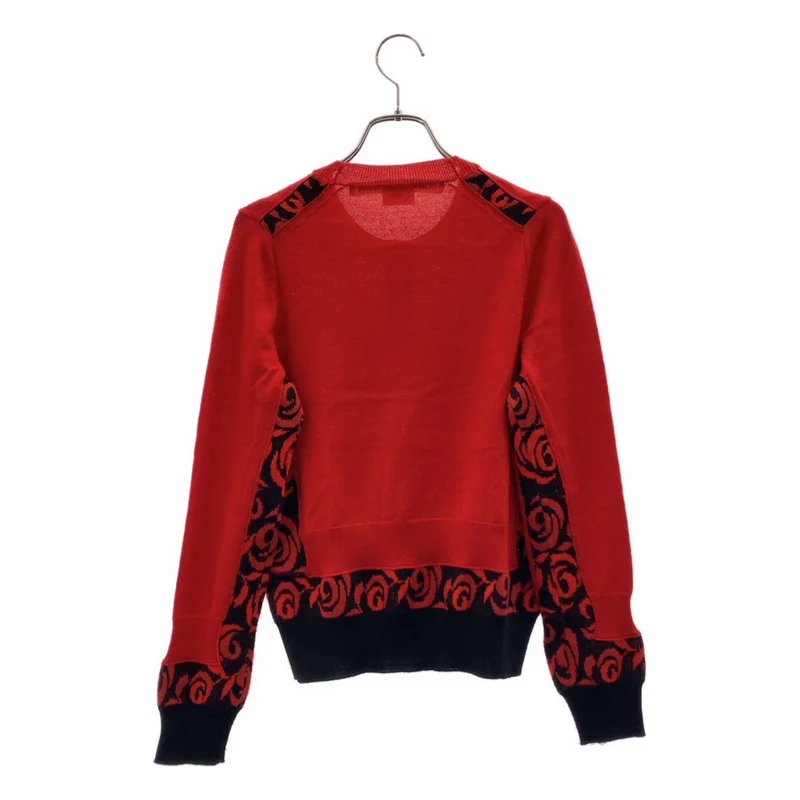 COMME des GARCONS / コムデギャルソン | 2016AW | ウール 柄切替 クルーネックカーディガン | XS | レディース