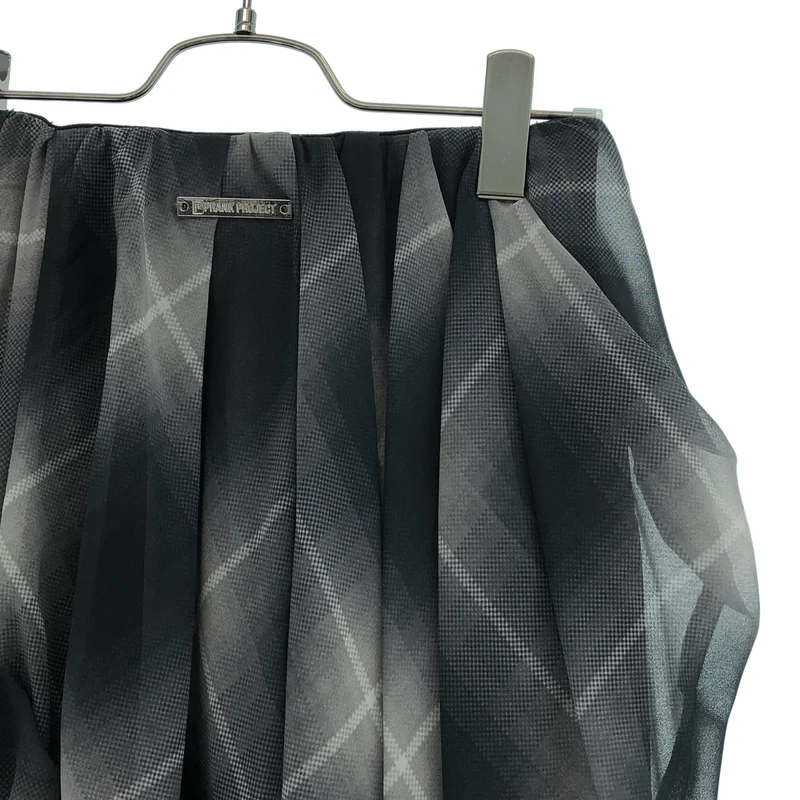 PRANK PROJECT / プランクプロジェクト | Draped Sheer Check Skirt ドレープシアーチェックスカート | 36 | レディース
