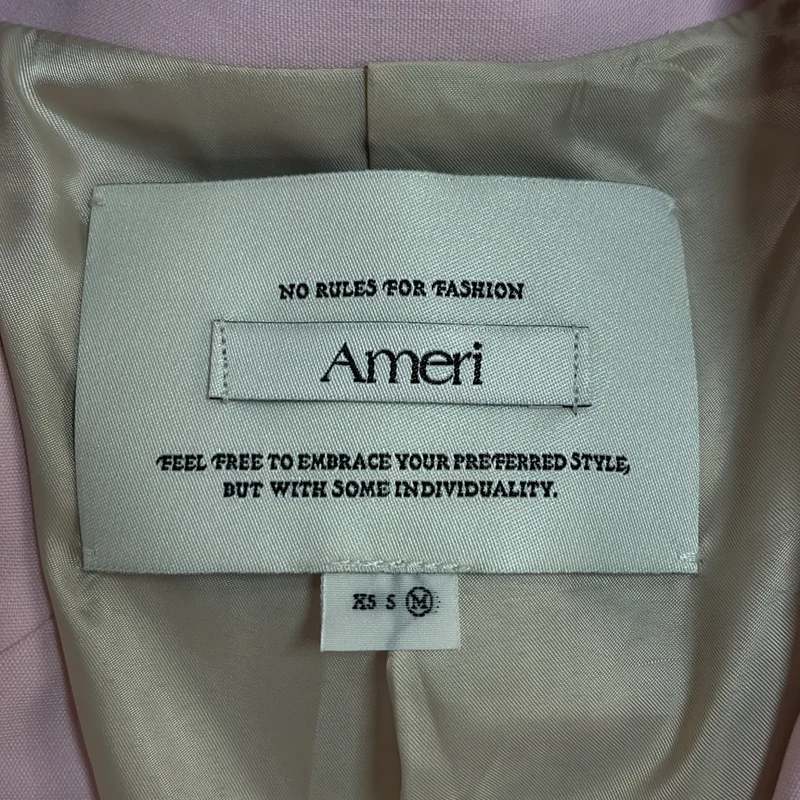 AMERI / アメリ | セットアップ / DIMENSIONAL SLEEVE JACKET STRAIGHT PANTS ジャケット パンツ | M | レディース