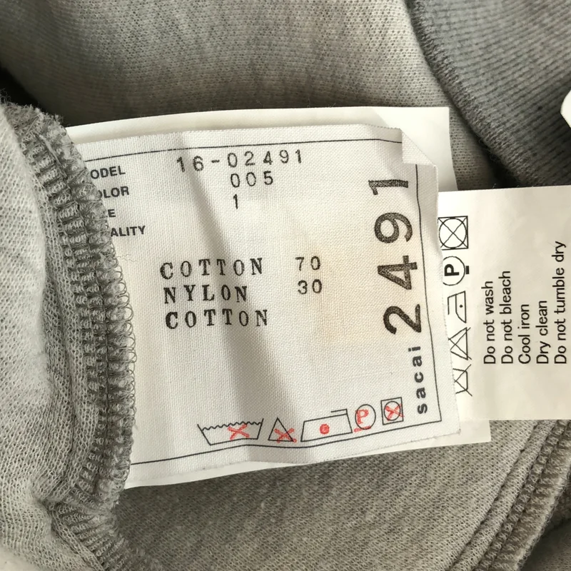 sacai / サカイ | スウェット ワンピース 16-02491 | 1 | レディース