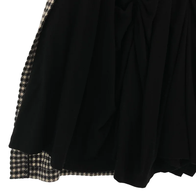REGULATION Yohji Yamamoto / レギュレーションヨウジヤマモト | 2026AW | ウール混 チェック ドッキングスカート | 2 | レディース