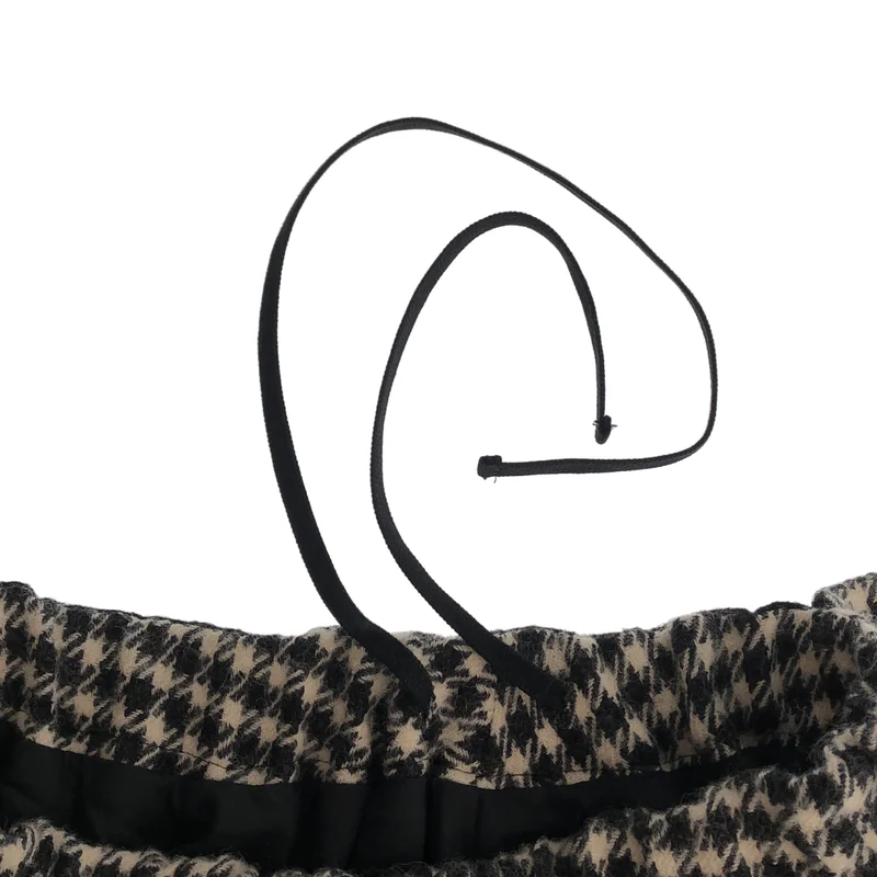 REGULATION Yohji Yamamoto / レギュレーションヨウジヤマモト | 2026AW | ウール混 チェック ドッキングスカート | 2 | レディース