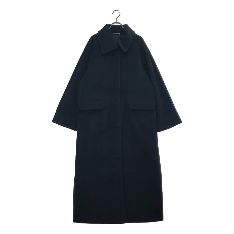 Max Mara / マックスマーラ | ウール カシミヤ 比翼 ステンカラー ロングコート | 40 | レディース