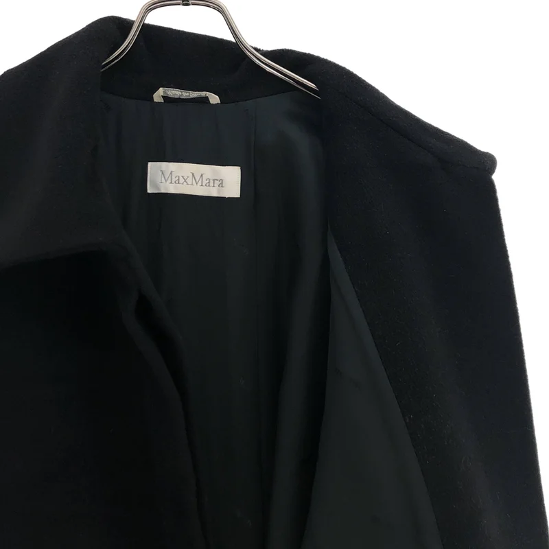 Max Mara / マックスマーラ | ウール カシミヤ 比翼 ステンカラー ロングコート | 40 | レディース