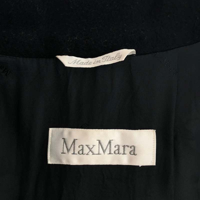 Max Mara / マックスマーラ | ウール カシミヤ 比翼 ステンカラー ロングコート | 40 | レディース