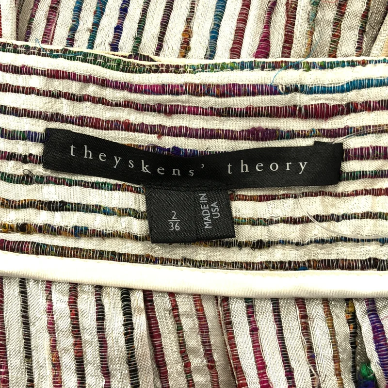 theory / セオリー | theyskens 刺しゅう ストライプ スカート | 36 | レディース