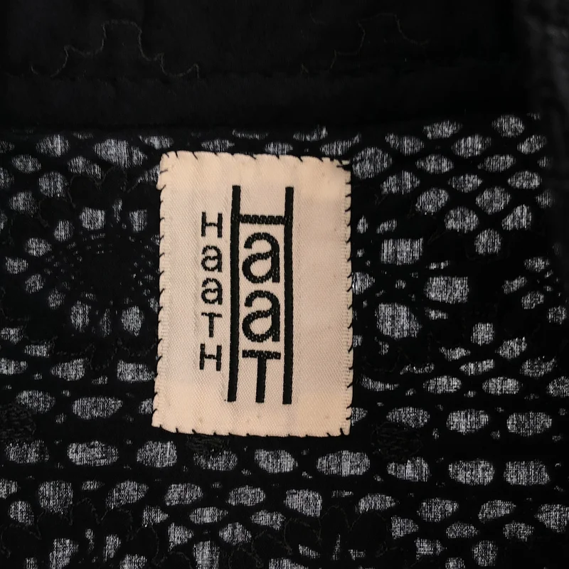 HaaT ISSEY MIYAKE / ハートイッセイミヤケ | コットン レース刺しゅう スタンドカラーコート | 3 | レディース