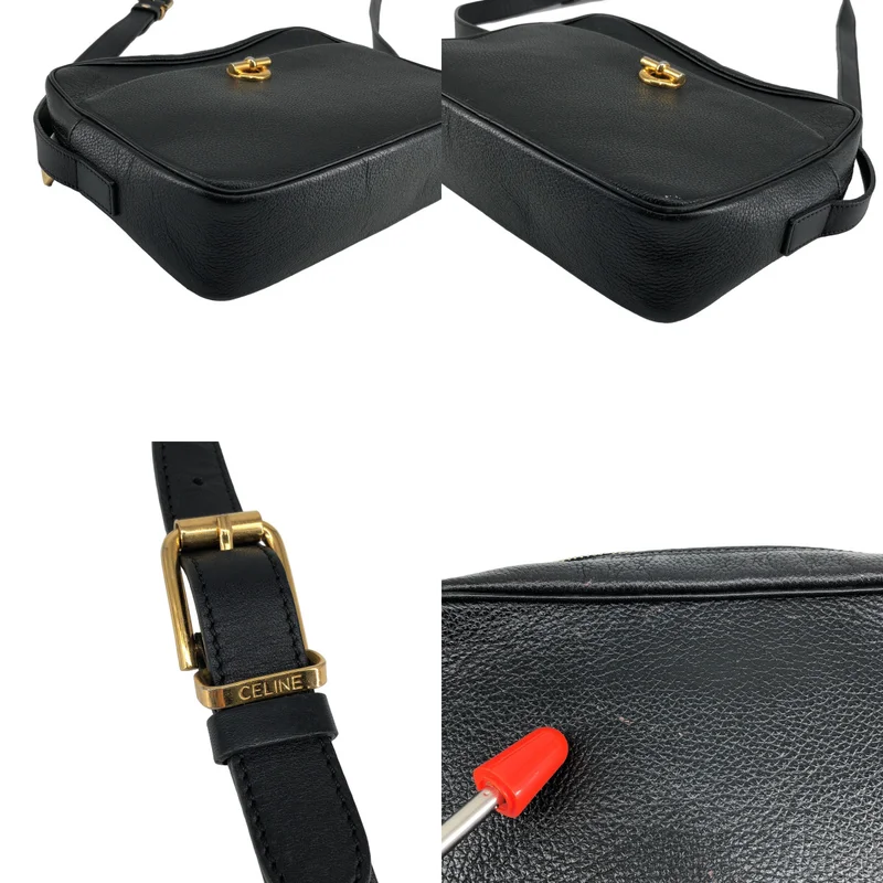 CELINE / セリーヌ | レザー マンテル ショルダーバッグ |