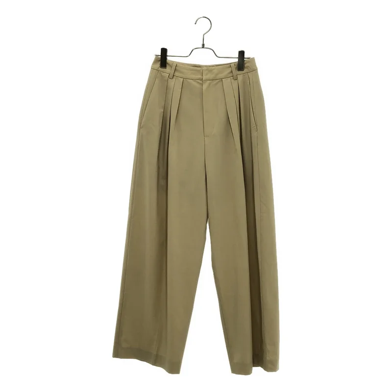 TODAYFUL / トゥデイフル | Dry Touch Tuck Trousers / ウール混 ドライタッチ タックワイドパンツ | 36 | レディース