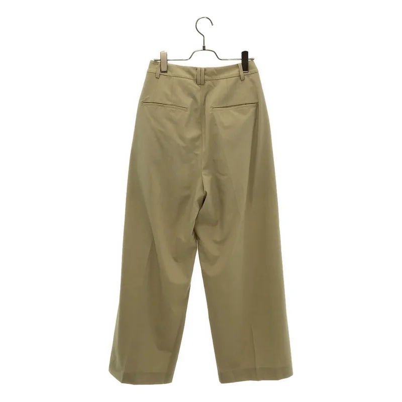 TODAYFUL / トゥデイフル | Dry Touch Tuck Trousers / ウール混 ドライタッチ タックワイドパンツ | 36 | レディース