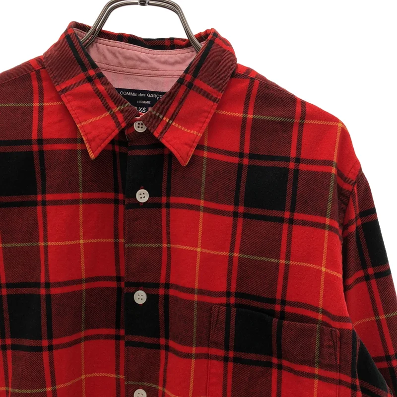 COMME des GARCONS HOMME / コムデギャルソンオム | コットン チェック レギュラーカラー シャツ | XS | メンズ
