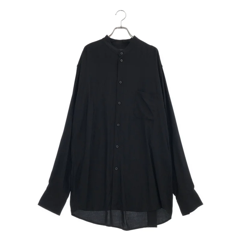 S'YTE YOHJI YAMAMOTO / サイトヨウジヤマモト | RAYON TWILL LOOSE FIT STAND COLLAR SHIRT レーヨン スタンドカラーシャツ | 3 | メンズ