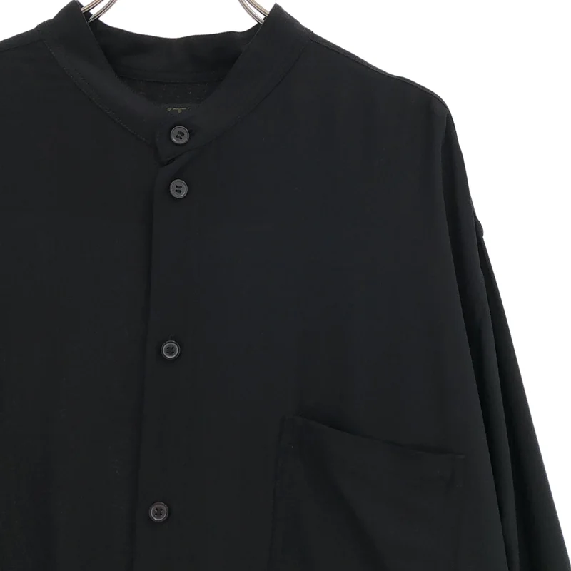S'YTE YOHJI YAMAMOTO / サイトヨウジヤマモト | RAYON TWILL LOOSE FIT STAND COLLAR SHIRT レーヨン スタンドカラーシャツ | 3 | メンズ