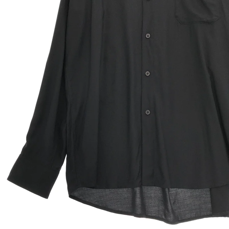 S'YTE YOHJI YAMAMOTO / サイトヨウジヤマモト | RAYON TWILL LOOSE FIT STAND COLLAR SHIRT レーヨン スタンドカラーシャツ | 3 | メンズ