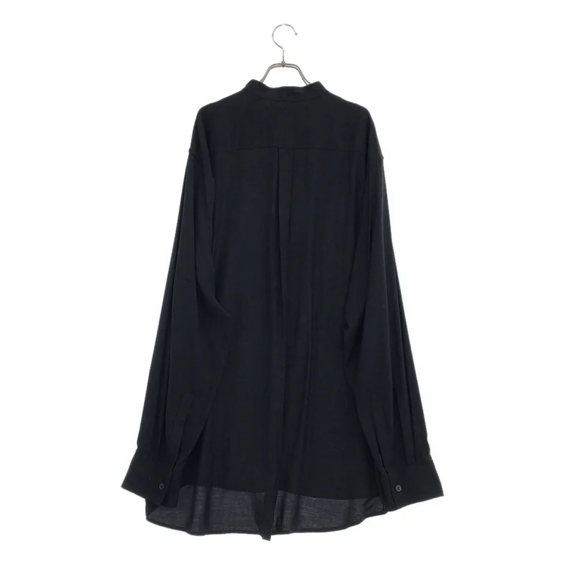 S'YTE YOHJI YAMAMOTO / サイトヨウジヤマモト | RAYON TWILL LOOSE FIT STAND COLLAR SHIRT レーヨン スタンドカラーシャツ | 3 | メンズ
