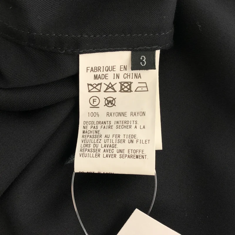 S'YTE YOHJI YAMAMOTO / サイトヨウジヤマモト | RAYON TWILL LOOSE FIT STAND COLLAR SHIRT レーヨン スタンドカラーシャツ | 3 | メンズ