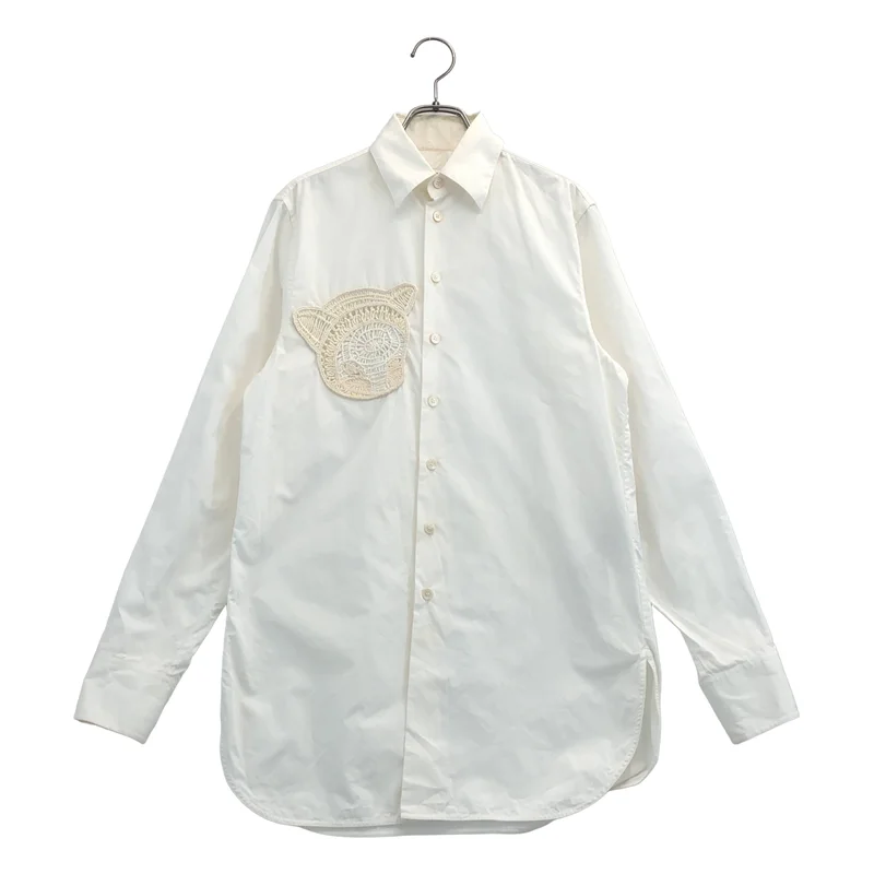 STELLA McCARTNEY / ステラマッカートニー | 2023SS | × 奈良美智 / コットン Upset Kitty 刺しゅうシャツ | 34 | レディース
