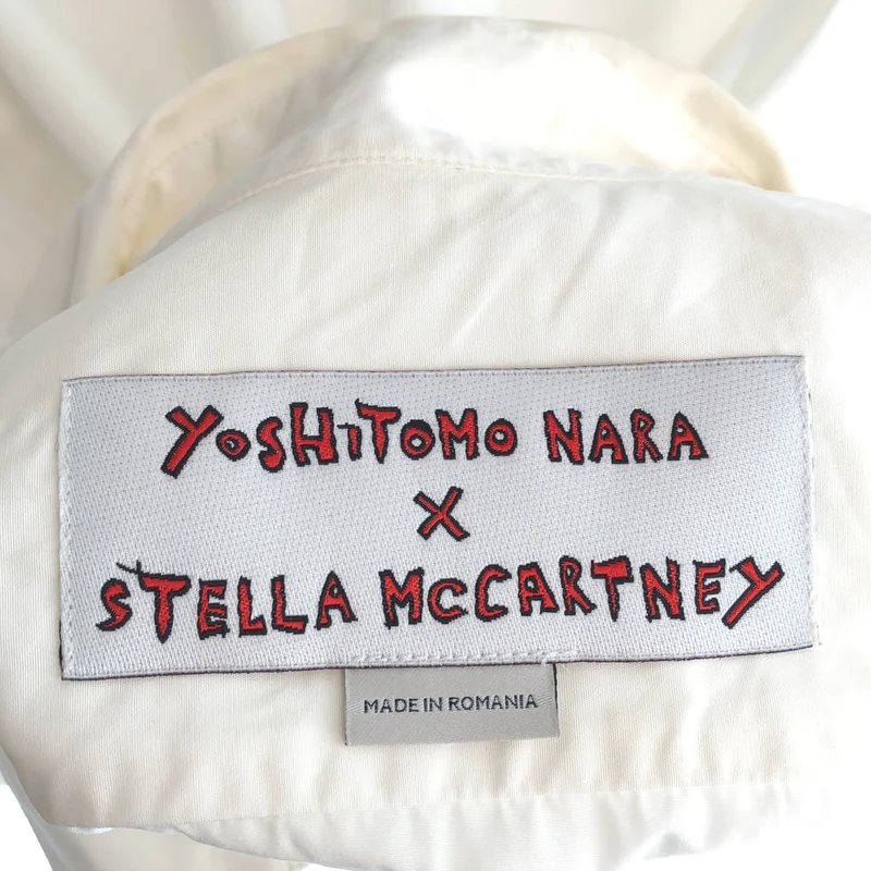 STELLA McCARTNEY / ステラマッカートニー | 2023SS | × 奈良美智 / コットン Upset Kitty 刺しゅうシャツ | 34 | レディース