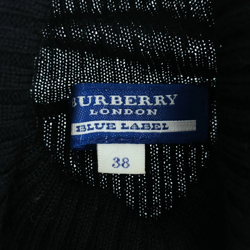 BURBERRY BLUE LABEL / バーバリーブルーレーベル | ワンポイントロゴニット | 38 | レディース