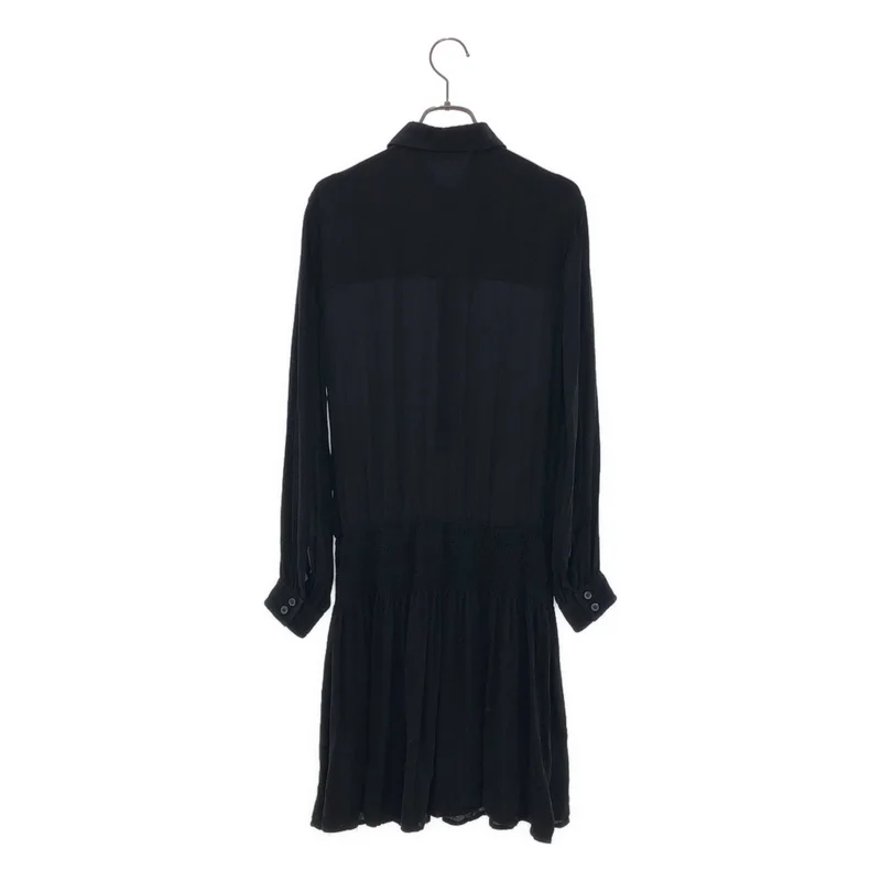 GUCCI / グッチ | シルク ギャザーシャツワンピース | 36 | レディース