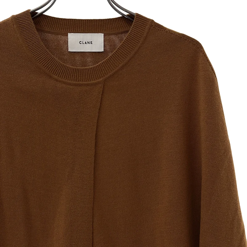 CLANE / クラネ | CAPE SET KNIT TOPS ケープセットニット | 1 | レディース