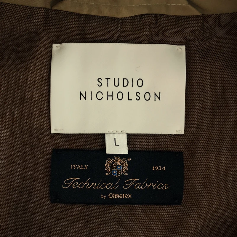 Studio Nicholson / スタジオニコルソン | Olmetex テクニカルコットン ステンカラーコート | L | メンズ