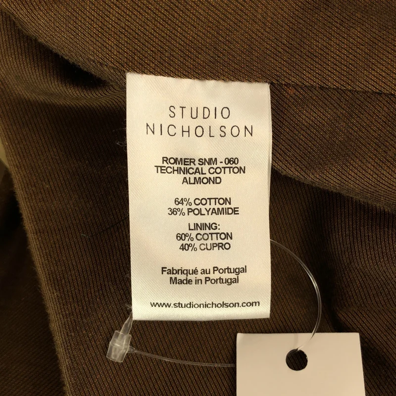 Studio Nicholson / スタジオニコルソン | Olmetex テクニカルコットン ステンカラーコート | L | メンズ