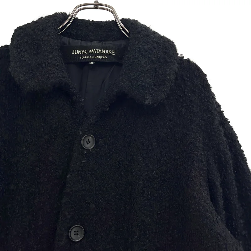JUNYA WATANABE COMME des GARCONS / ジュンヤワタナベ | 2002AW | ウール ピリング加工 ステンカラーコート | M | レディース