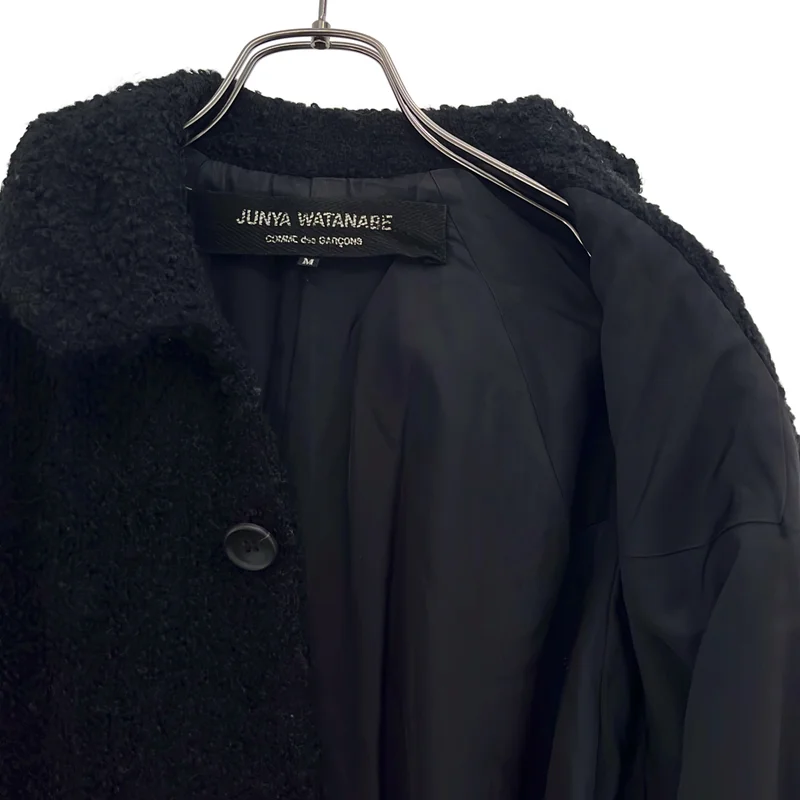 JUNYA WATANABE COMME des GARCONS / ジュンヤワタナベ | 2002AW | ウール ピリング加工 ステンカラーコート | M | レディース