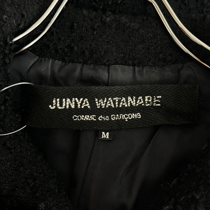 JUNYA WATANABE COMME des GARCONS / ジュンヤワタナベ | 2002AW | ウール ピリング加工 ステンカラーコート | M | レディース