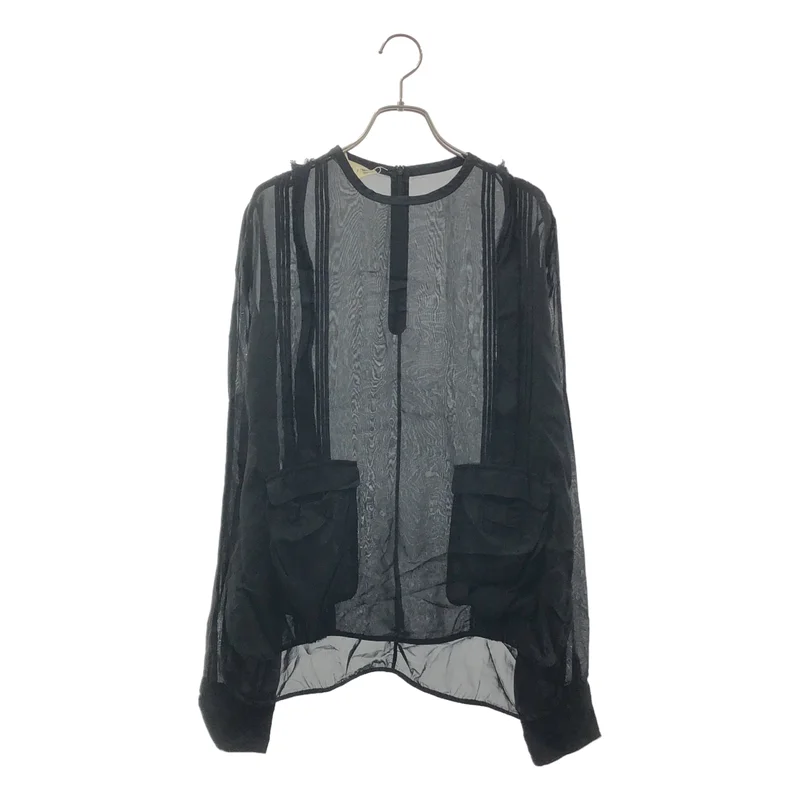 MARNI / マルニ | 2013AW | シアー ピンタック ブラウス | 40 | レディース