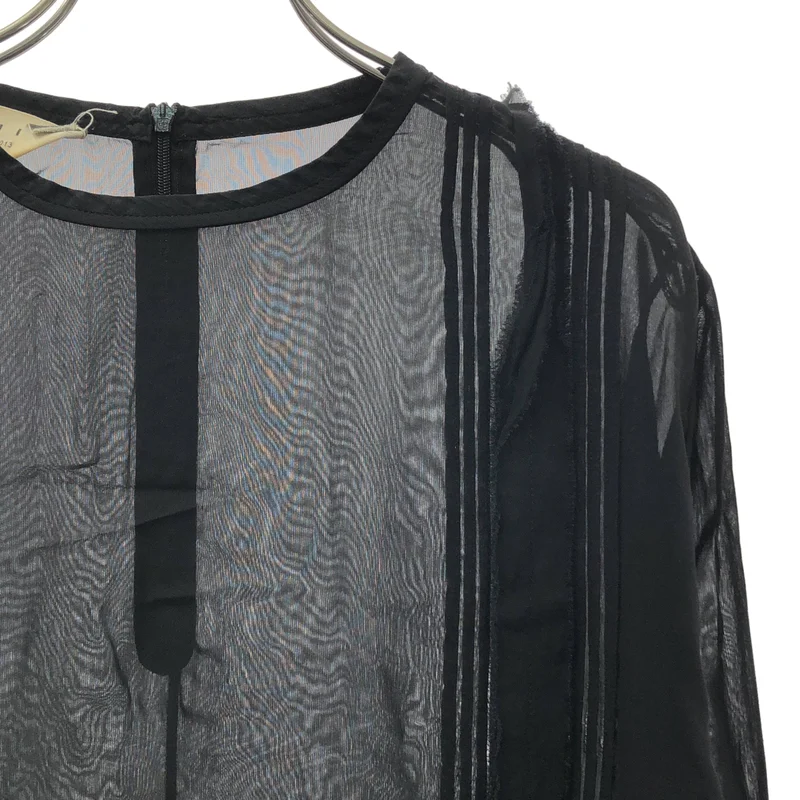 MARNI / マルニ | 2013AW | シアー ピンタック ブラウス | 40 | レディース